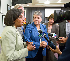 Helene Dillard, Janet Napolitano, Karen Ross