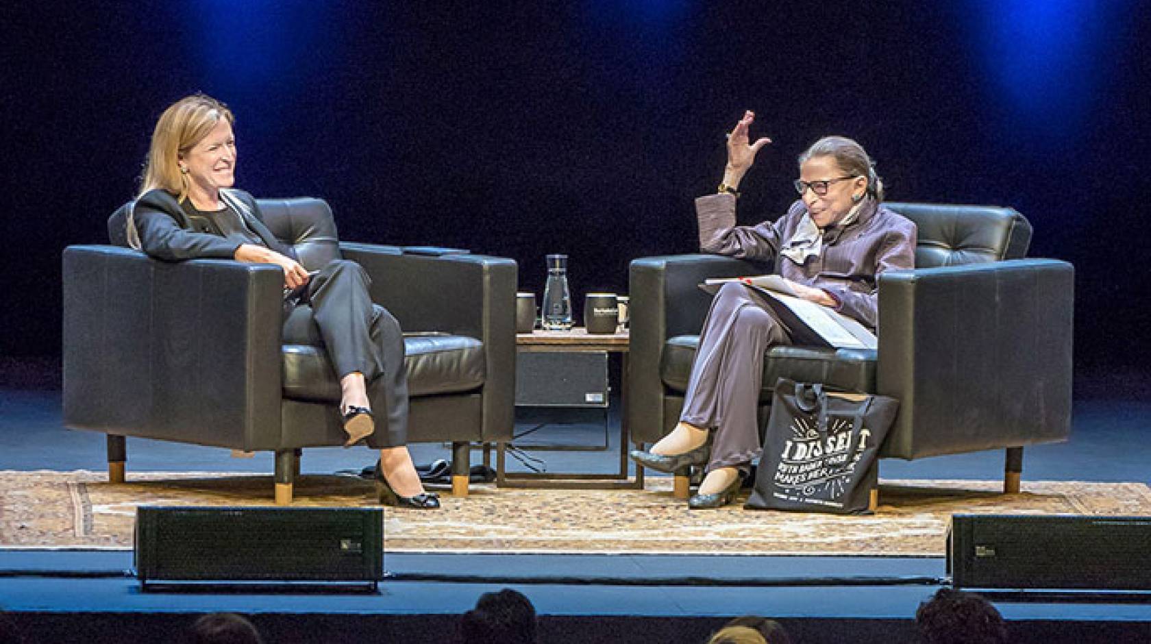 Ginsburg at the Berkeley Law lecture