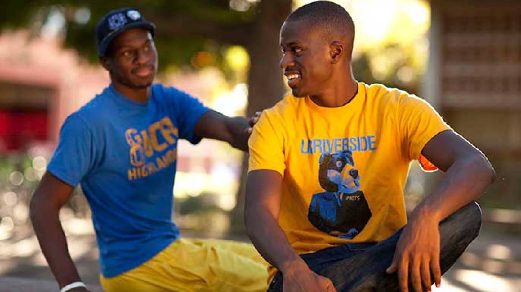 male students, UC Riverside