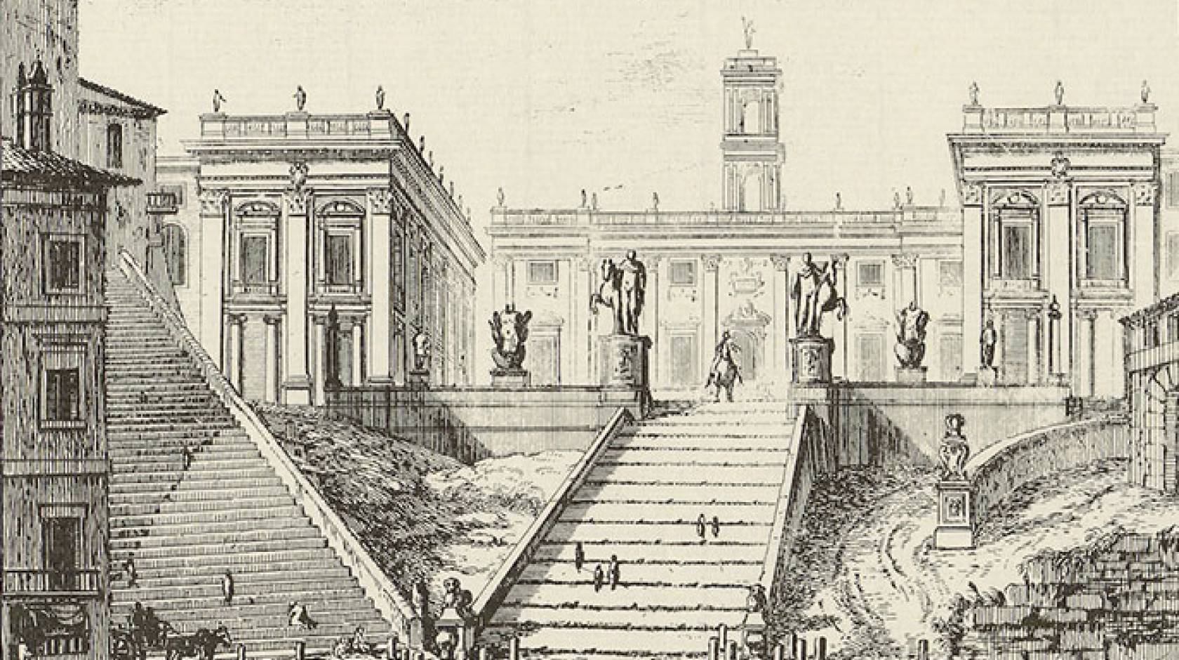 View of the Campidoglio (Capitoline Hill)