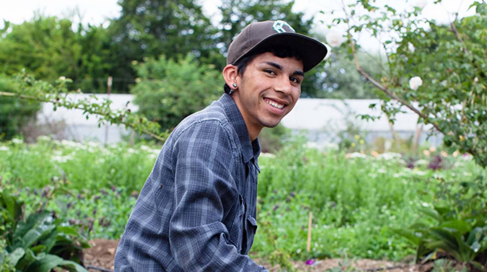 UC Santa Cruz student David Robles has worked at the Center for Agroecology and Sustainable Food Systems and is a UC Global Food Initiative student fellow.
