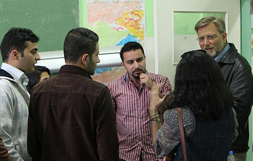 Keith Watenpaugh and Kurdish students