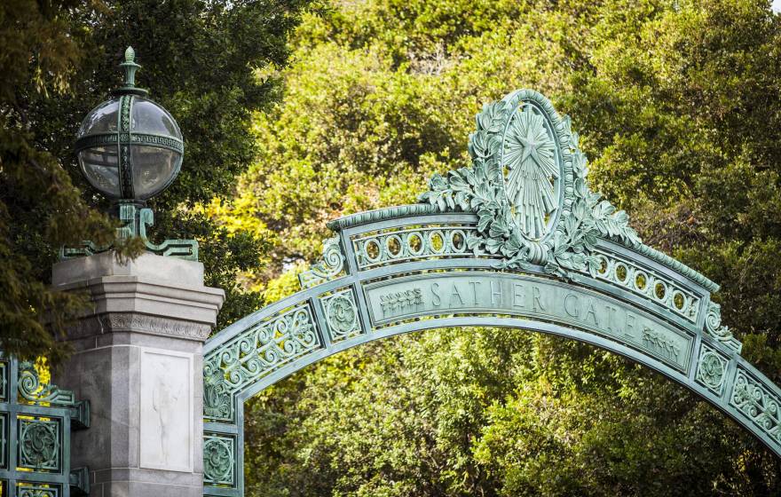View of Sather Gate UC Berkeley