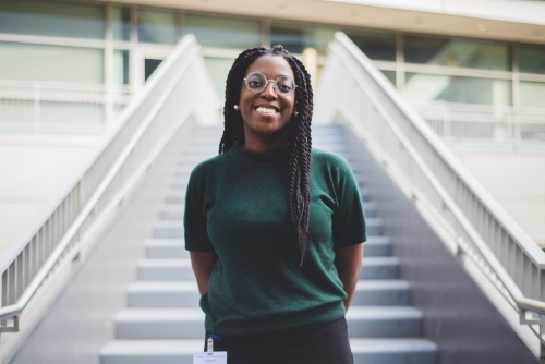 Samantha Mensah smiling