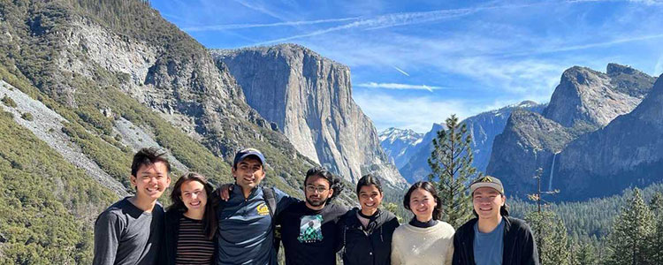 A group of young people at Yosemite