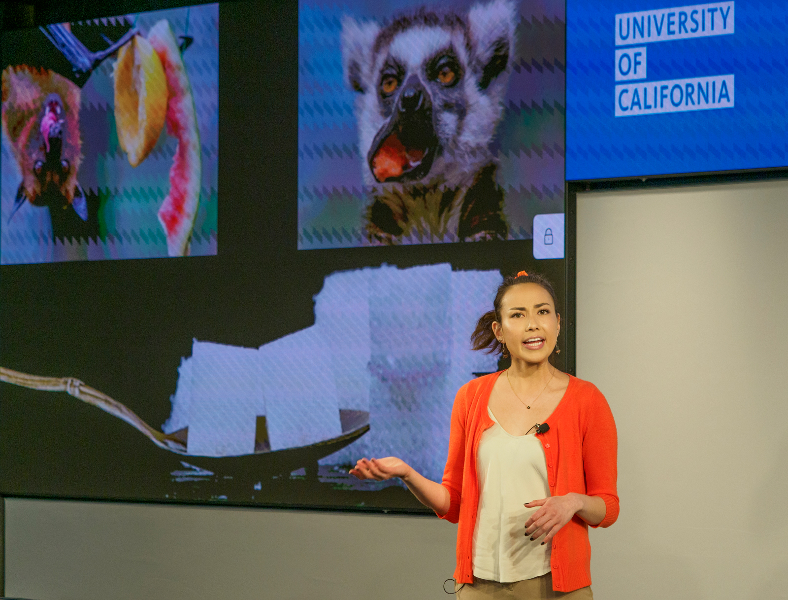 Wei Gordon delivers her talk