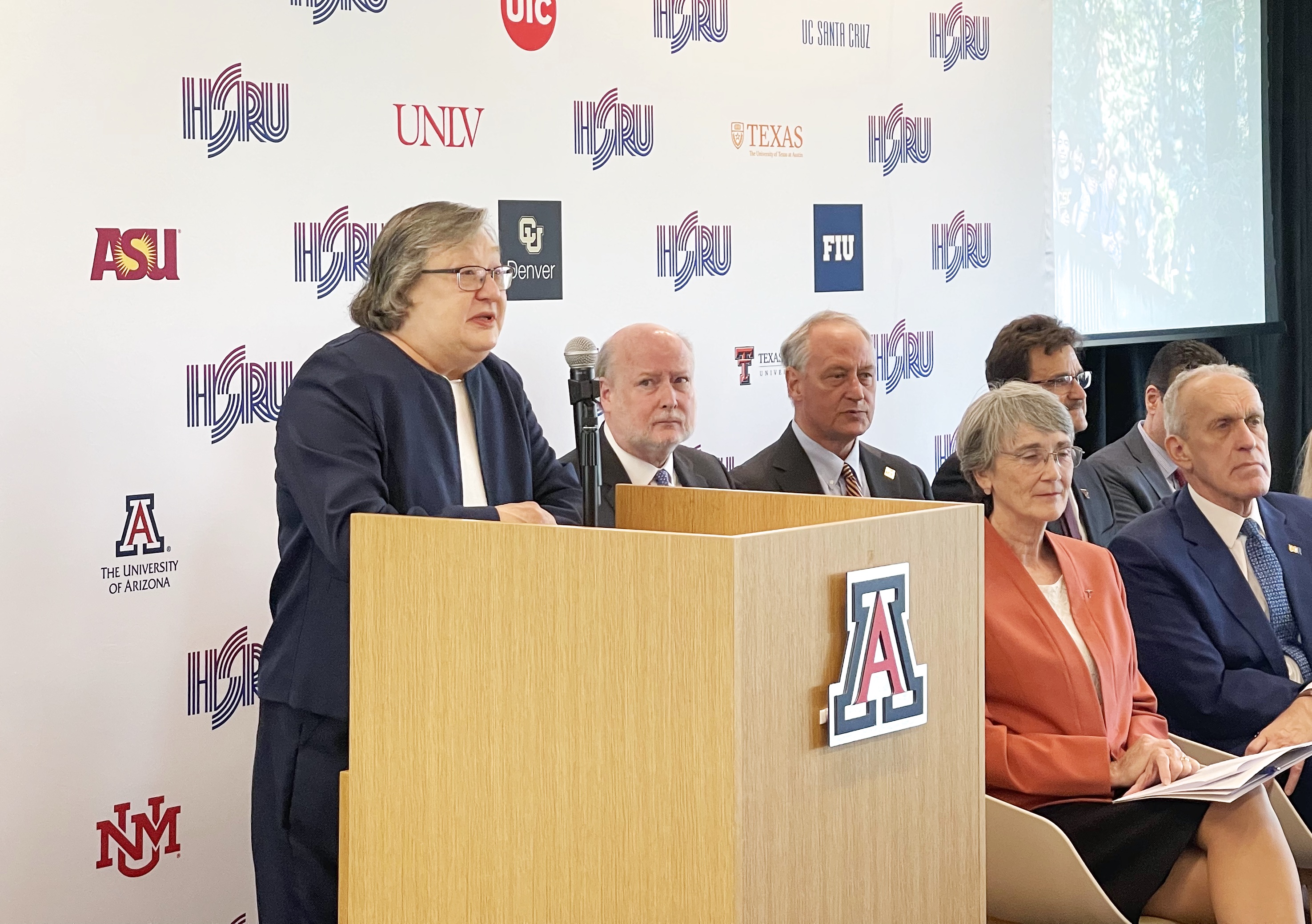 Chancellor Cynthia Larive joined other university leaders in Washington, DC, to announce the alliance. 