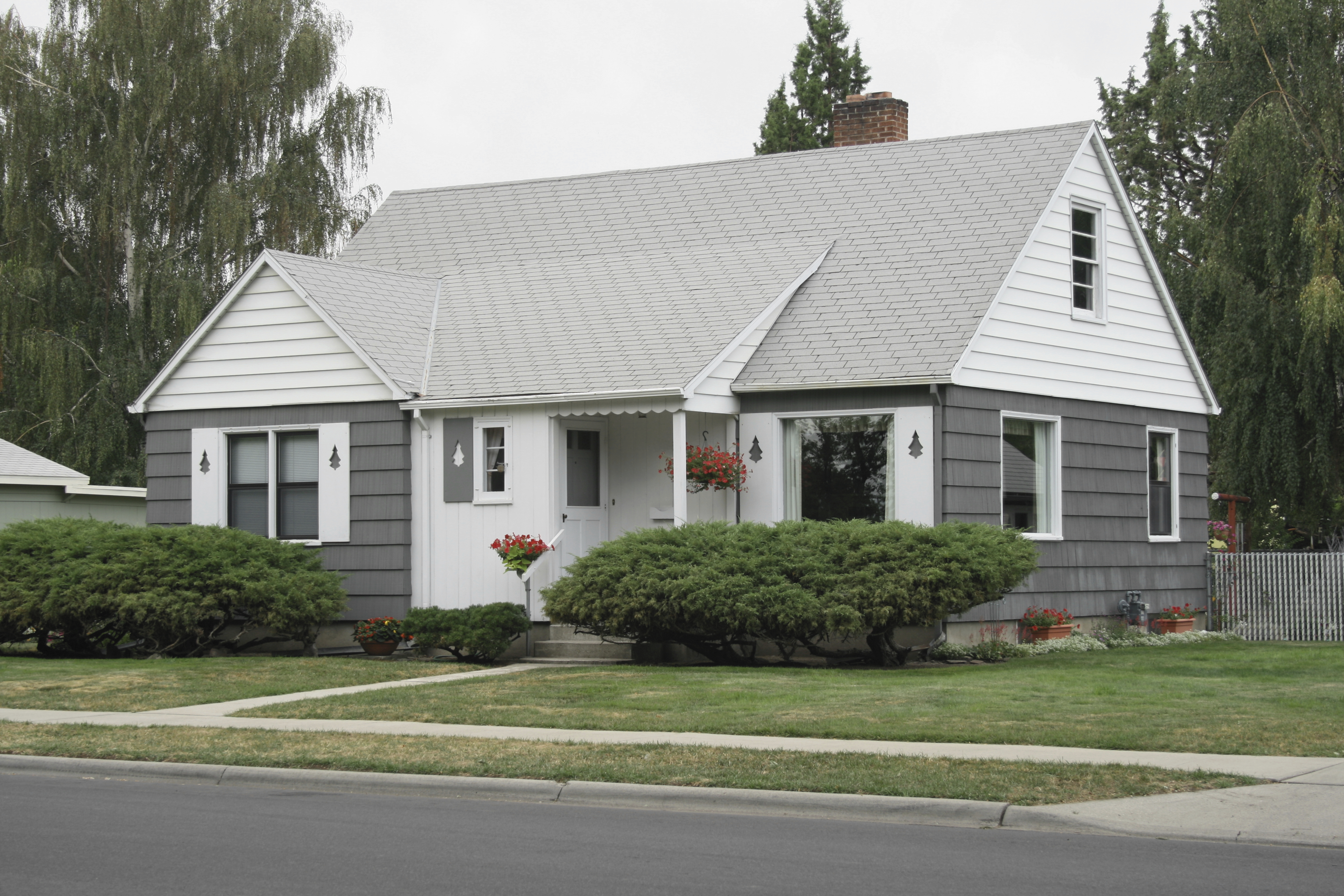 A house with a cool roof