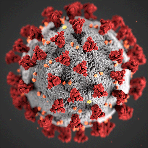 Covid virus molecule illustration