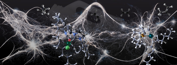 Graphic showing how a milk bottle is broken down into its molecular components