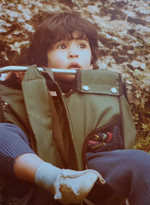 Azadeh Zohrabi as a young kid