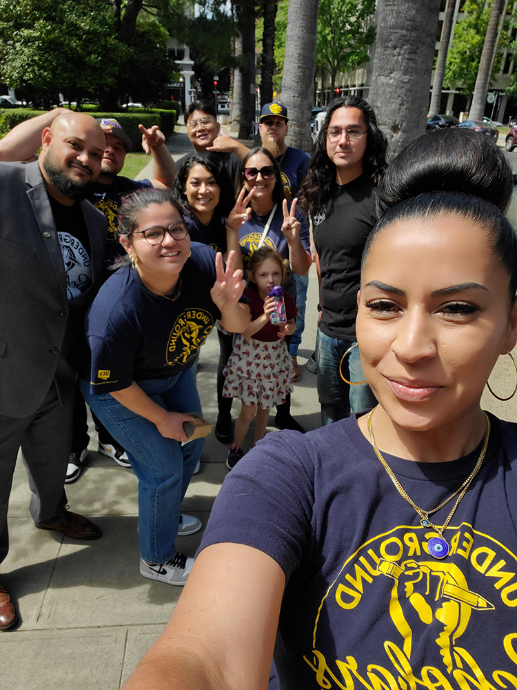 Zohrabi with other USI allies and advocates in Sacramento.