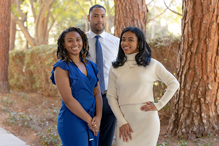 Chinyere Nwonye, Elliot Woods and Jendalyn Coulter 