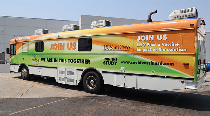 A mobile clinic that delivers COVID vaccines