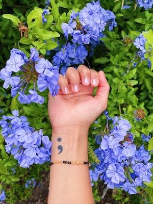 Varma got her tattoo when she was 18 to symbolize overcoming mental health struggles.