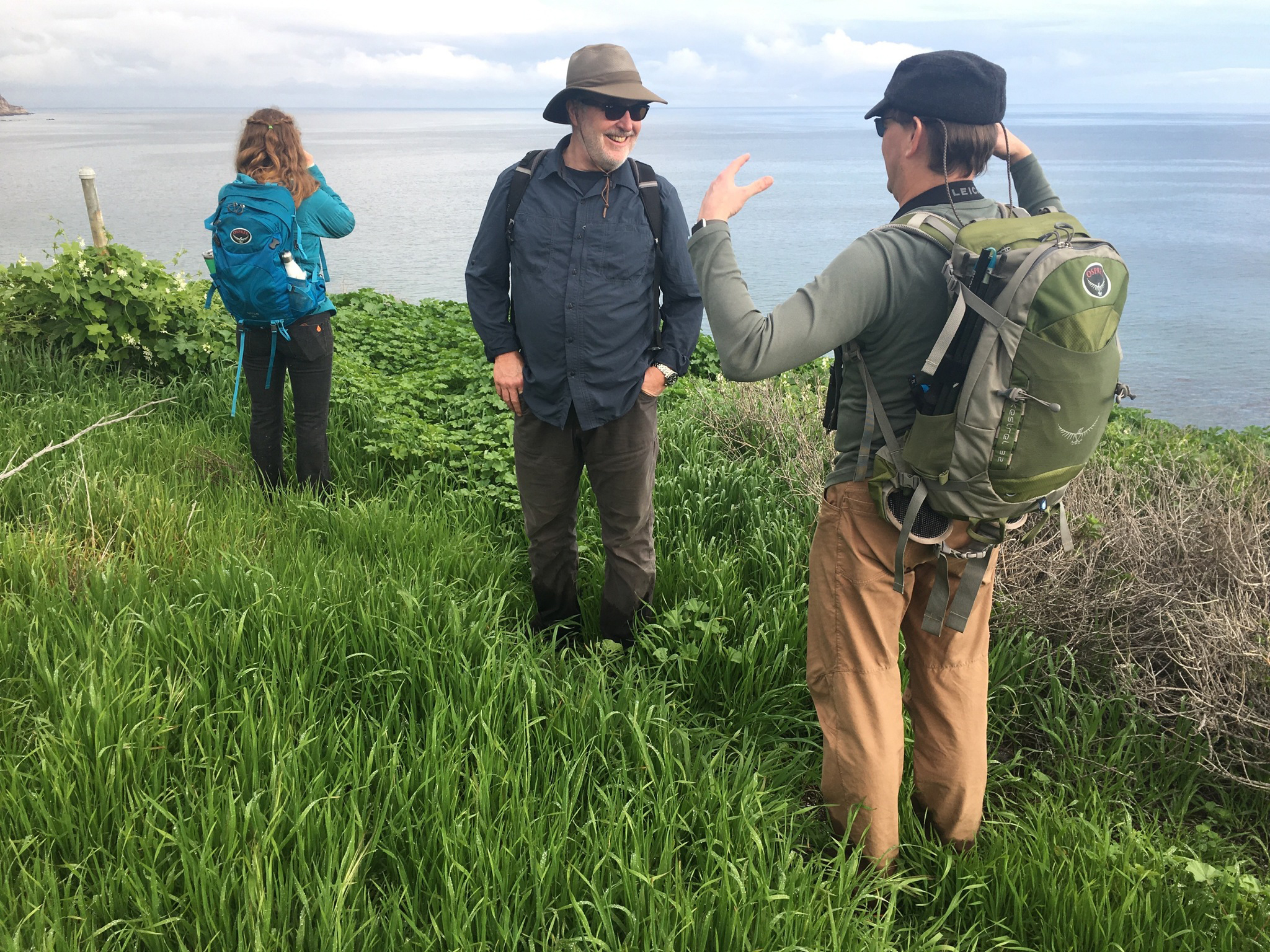 Steve Monfort with colleagues on Santa Cruz Island