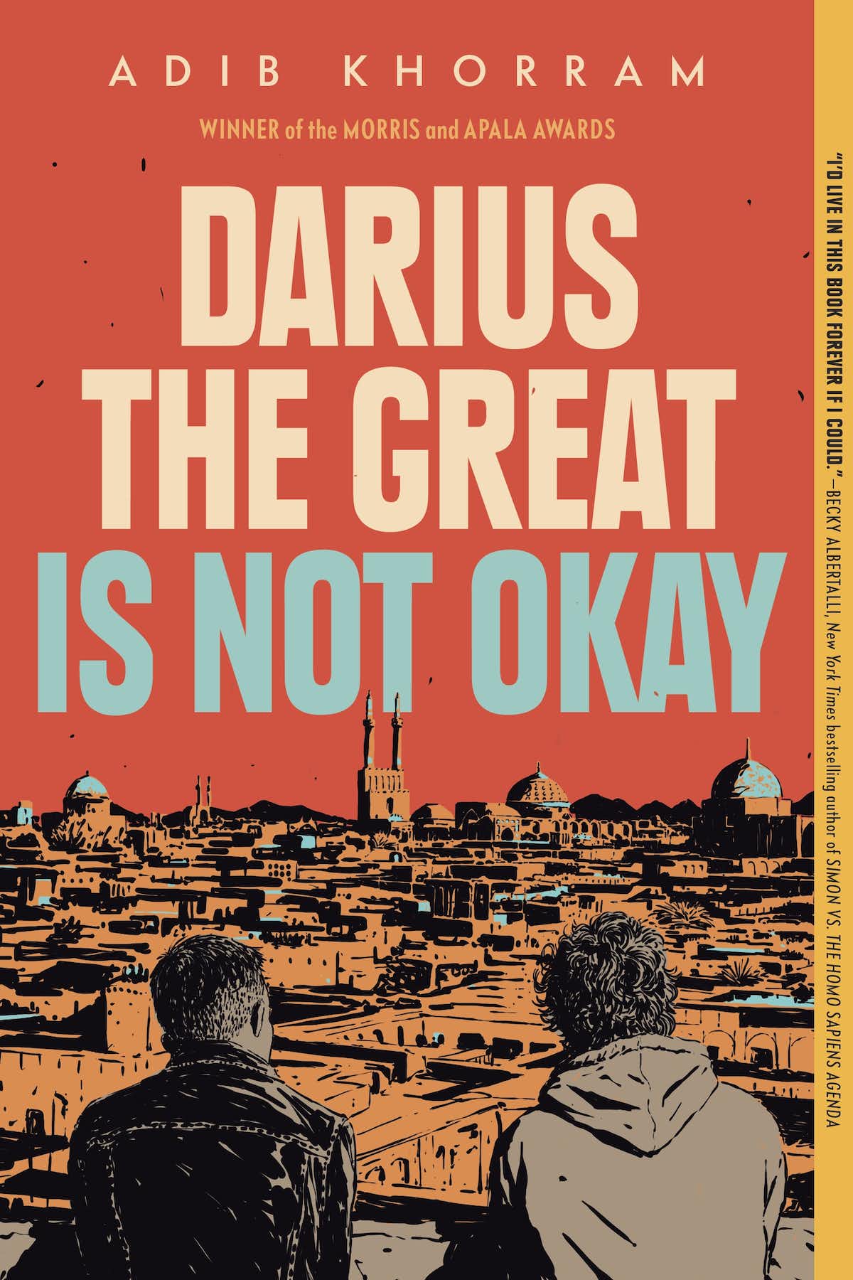 Darius the Great cover two boys sitting on a roof overlooking a city