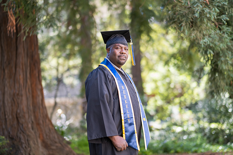 Hatcher Parnell in cap and gown