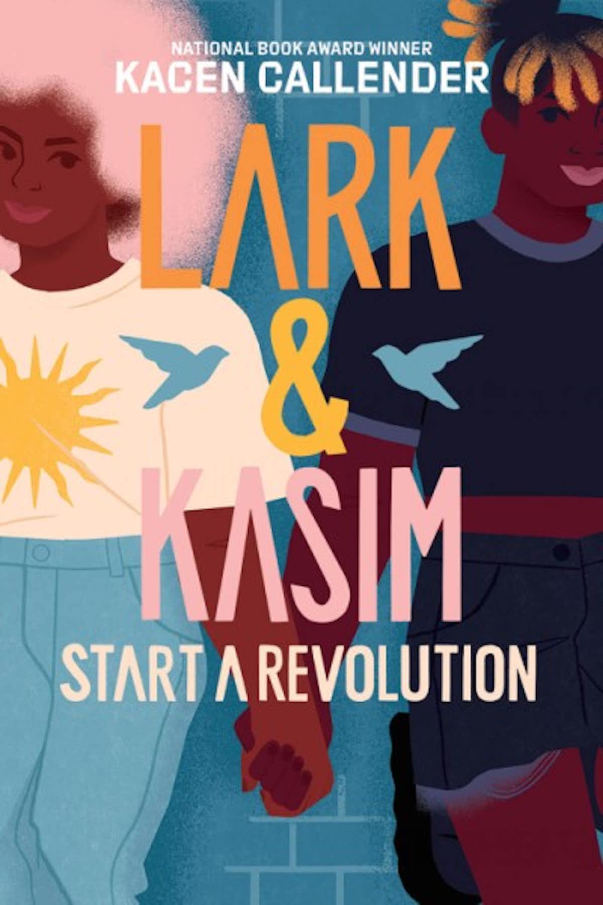 Two Black teens holding hands on a book cover