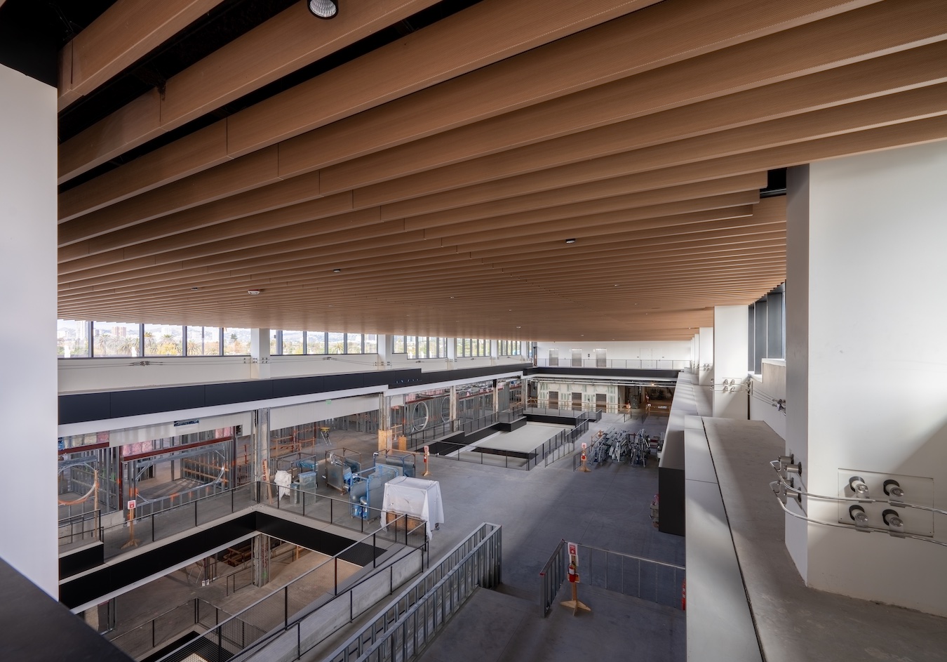 Visualization of a high-ceiling interior of a mall transformed for research