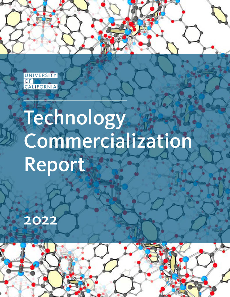 Cover of UC 2022 Technology Commercialization Report