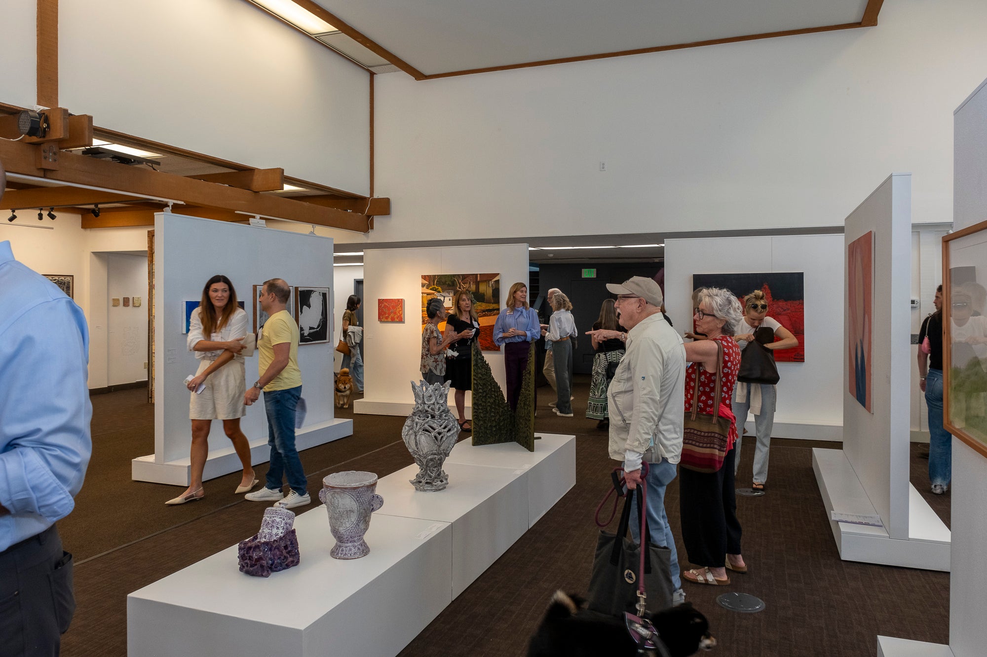 People at an art gallery