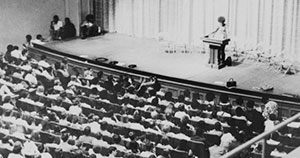 Angela Davis in Royce Hall, 1969