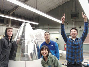 Berkeley Hyperloop team works on pod