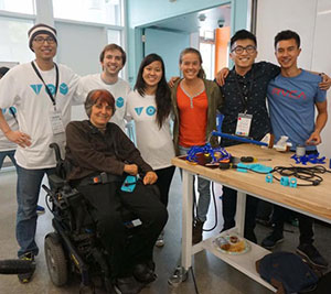 Bonnie Lewkowicz and the makeathon team