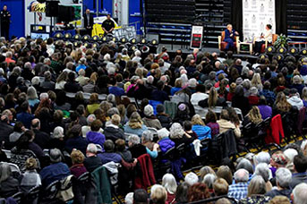 Crowd at Madeleine Albright event