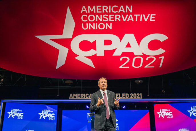 Texas Attorney General Ken Paxton at CPAC