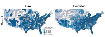 Actual vs. predicted dialysis hospitalization rates