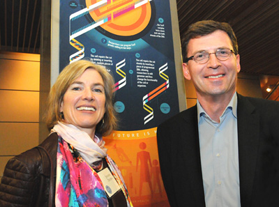 Jennifer Doudna and Lorenz Mayr