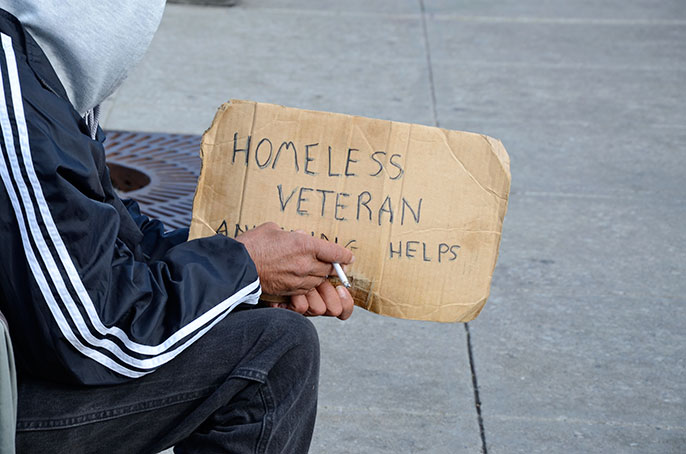 UCLA homeless veteran