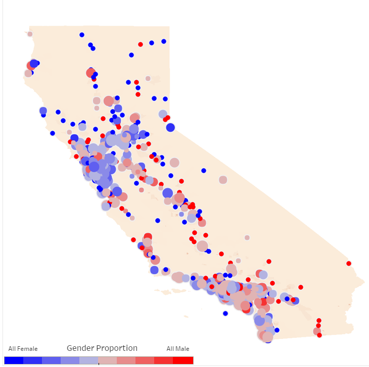 thumbnail of California map location data