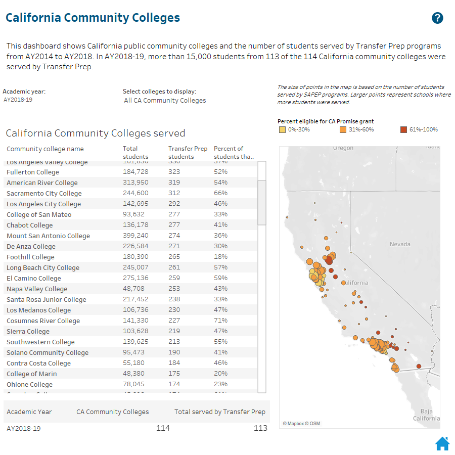 map of schools served