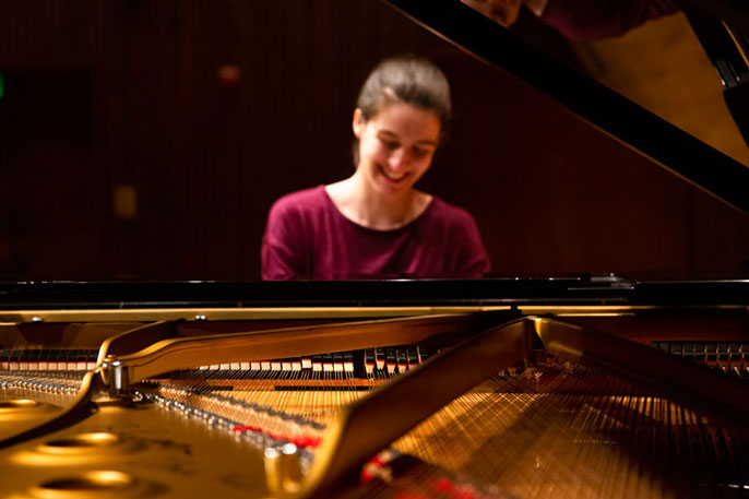 Leyla Kabuli plays the Steinway