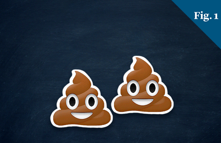 Poop emojis with smell lines coming off of them