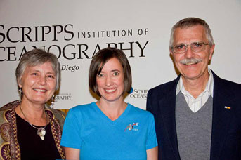 Megan with Bill Hodgkiss and his wife