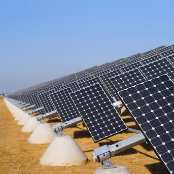 Solar panels at UC Merced