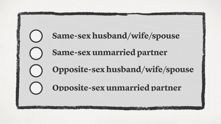 new same-sex couple census options