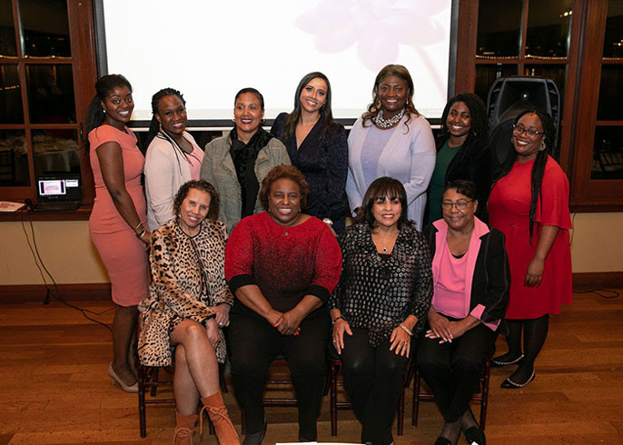 A group picture of members of the The Black Women Lawyers of Northern California