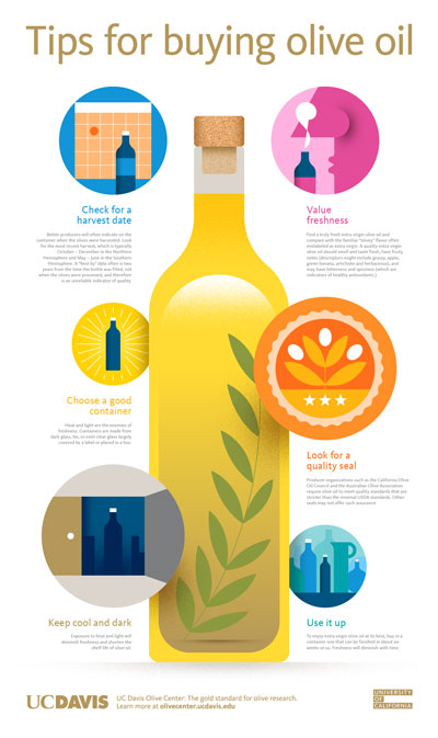 Infographic on how to choose olive oil