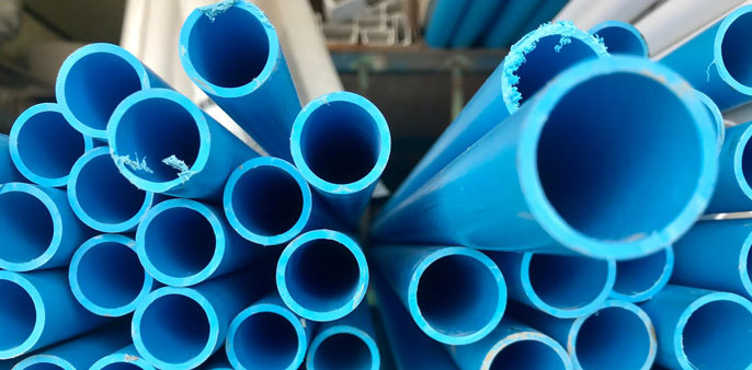PVC plastic pipes