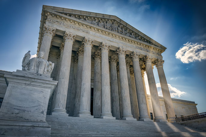 Supreme Court exterior shot Supreme Court exterior shot
