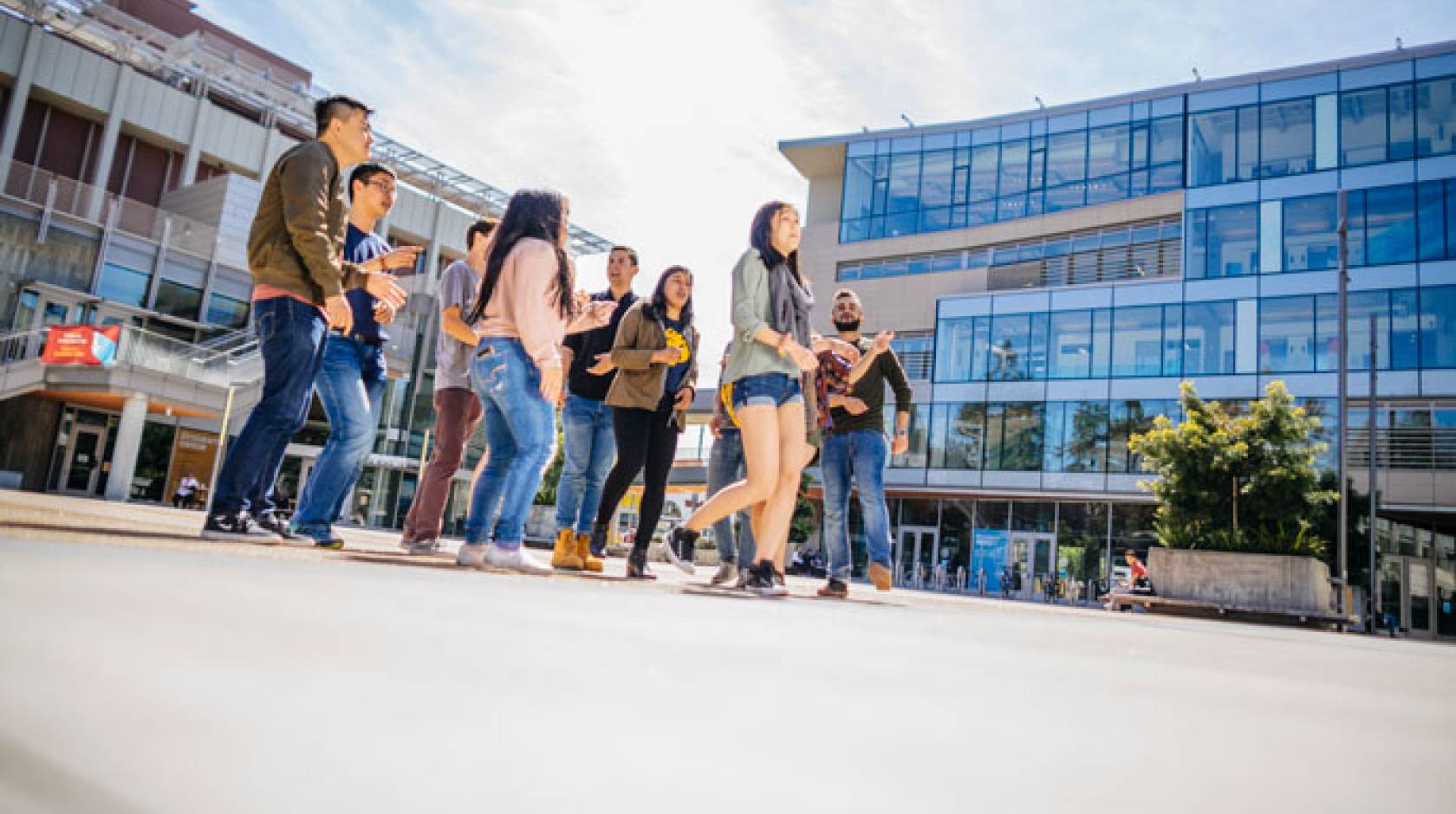 Students on the UC Berkeley campus