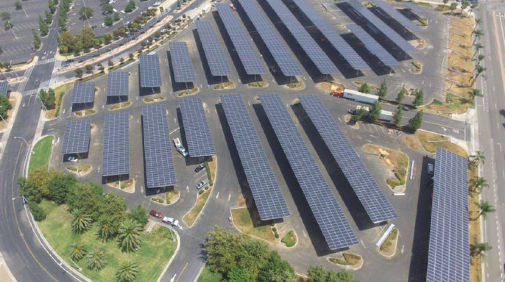 UC Riverside aerial solar panels