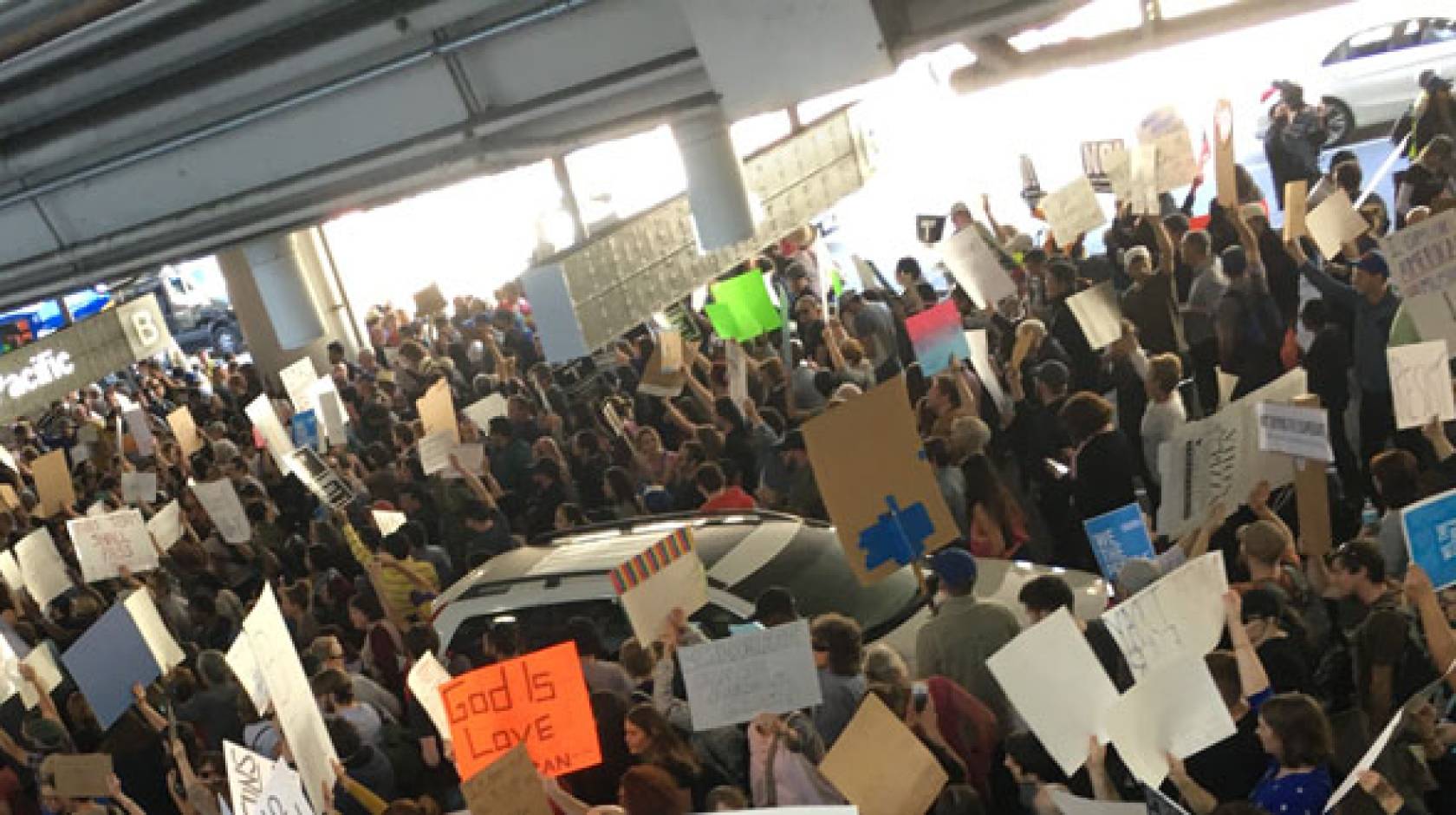 airport protests LAX