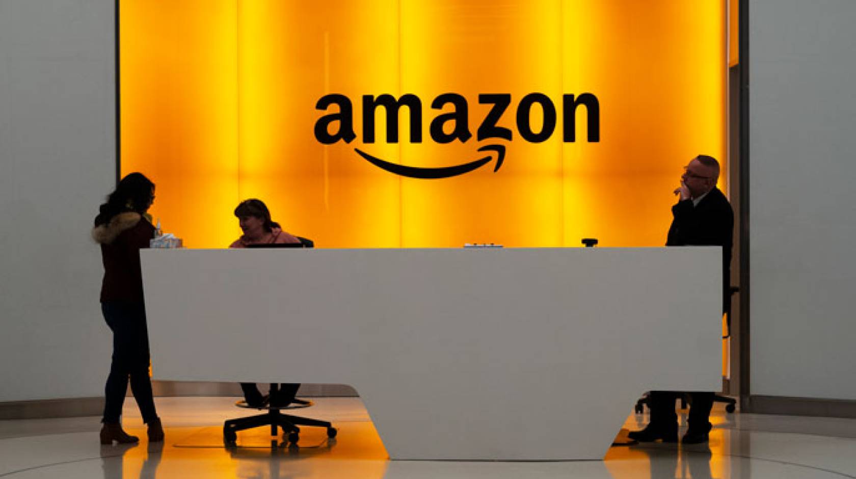 Front desk of Amazon headquarters
