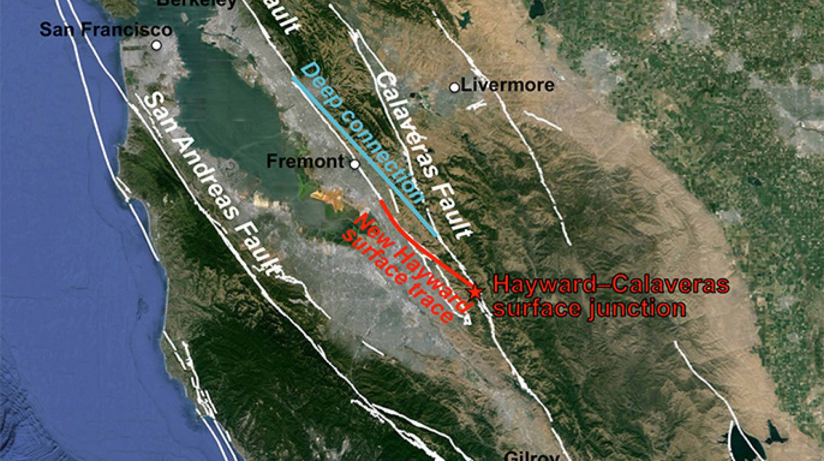 Bay Area fault map